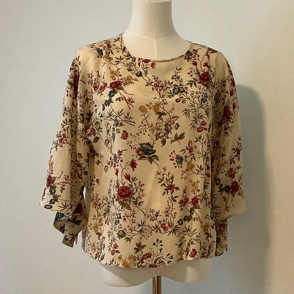 Weekend MaxMara Floral Women's Blouse in Cream - Picture 2 of 7